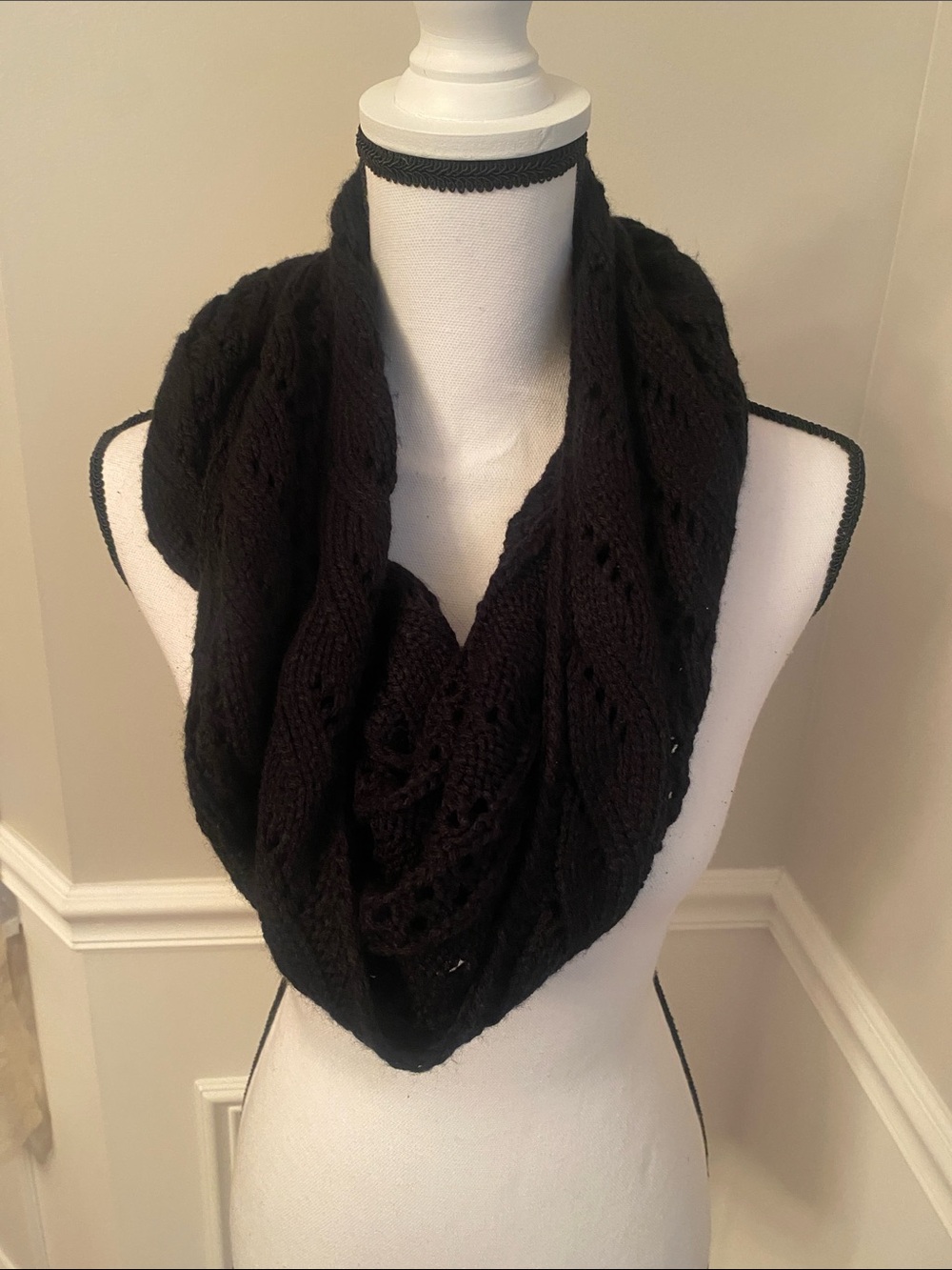 Women’s Infinity Scarf Black winter warm new